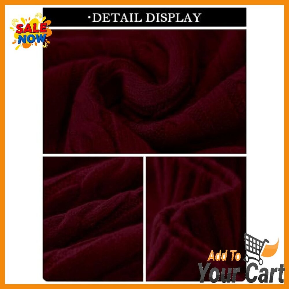 V-Neck Cable Knit Pullover Sweater - Fitted Ribbe… - image 7